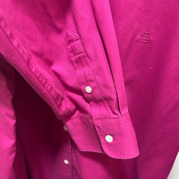 Lauren Ralph Lauren non-iron cotton button-down shirt - Picture 5 of 8